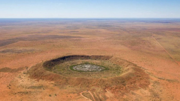 View of the Wolfe Creek Crater in Australia.